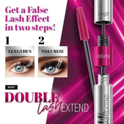 FARMASI - MAKE UP DOUBLE LASH -EXTEND MASCARA -12 ML-false lash effect.