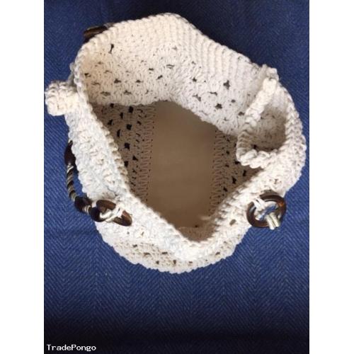 Crochet in 100% Cotton yarn, Custom Made Purse