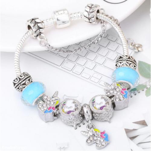 Pandora Charm Bracelet Complete Set of Pandora Charm Bracelets Silver 925 Unicorn