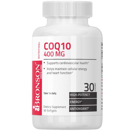 Bronson CoQ10 400 mg, 30 Softgels