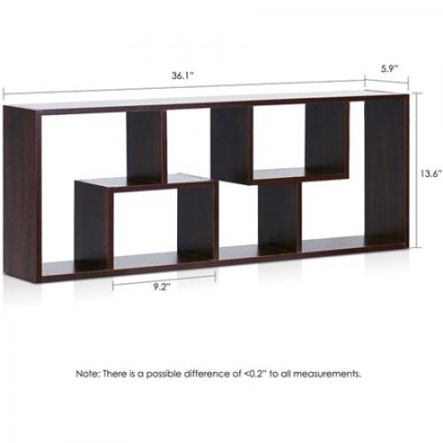 Furinno FNAJ-11033 Boyate Five Wall-Mounted Shelf