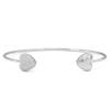 BELIEVE BY BRILLIANC: Cubic Zirconia Sterling Silver Heart Cuff Bracelet