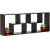 Furinno FNAJ-11033 Boyate Five Wall-Mounted Shelf