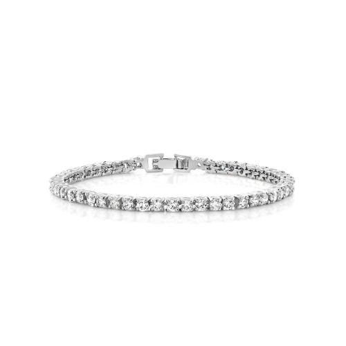 Gem Stone King Stunning Cubic Zirconia CZ 7 Tennis Bracelet