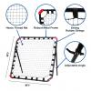 NET PLAYZ Portable Soccer Rebound Net, 4 Ft x 4 Ft Rebounder