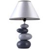 Simple Designs Shades of Gray Ceramic Stone Table Lamp