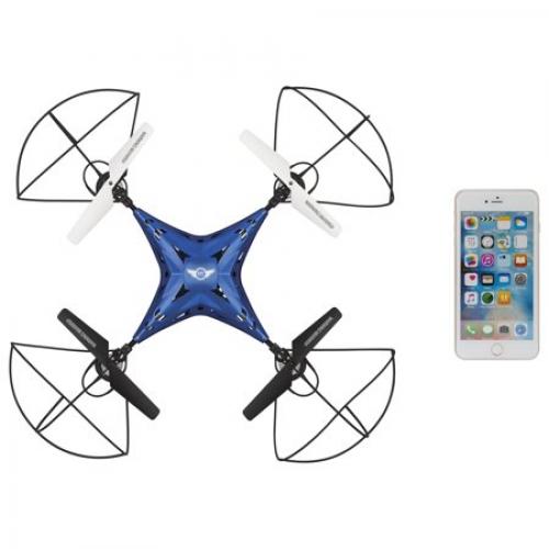 Sky Rider Metal Alloy Drone Quadcopter with Wi-Fi Camera & Extra Battery, DRW637BUVP