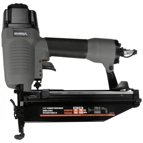 Numax SFN64 Pneumatic 16 Gauge 2-1/2 Straight Finish Nailer