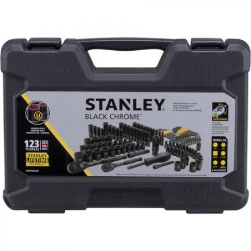 STANLEY 123-Piece Mechanics Tool Set, Black Chrome