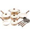 Trisha Yearwood Precious Metals Aluminum Non-Stick Ceramic 14-Piece Cookware Set