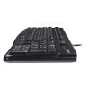 Logitech K120 Ergonomic Desktop Wired Keyboard, USB, Black