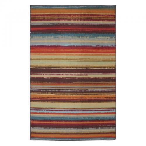 Mohawk Home Avenue Stripe Indoor/Outdoor Nylon Rug, Multi-Colored