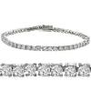 Gem Stone King Stunning Cubic Zirconia CZ 7 Tennis Bracelet