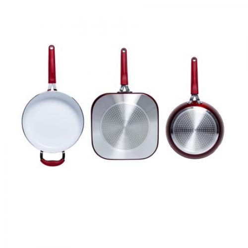 Tasty 11pc Cookware Set Non-Stick - Titanium Reinforced Ceramic