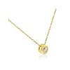 Pompeii3 14K Yellow Gold 1/4ct Round Diamond Solitaire Bezel Pendant 18 Chain