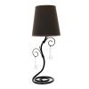 Simple Designs Twisted Vine Table Lamp with Fabric Shade and Hanging Beads