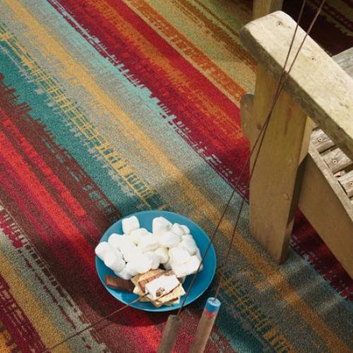 Mohawk Home Avenue Stripe Indoor/Outdoor Nylon Rug, Multi-Colored