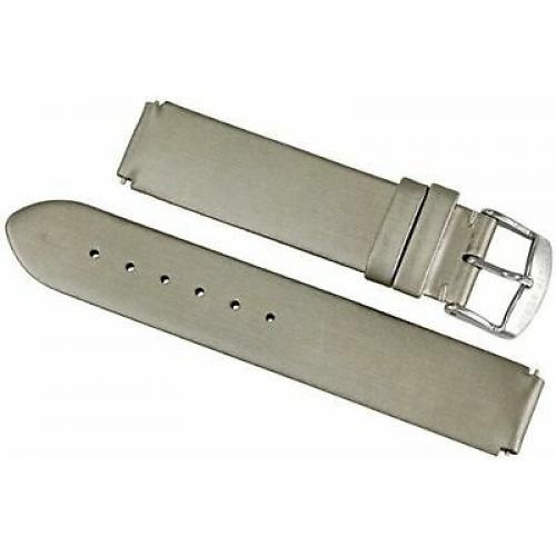 Philip Stein Small Strap Platinum Silk Calf 1-IPL