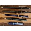 All Metal Engraved Advertising Pens: 4 Cross Twist Style, 1 Telescoping Shorty