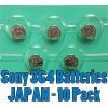 10 SONY 364 SR621SW LOT OF 10 PICES MADE IN JAPAN WATCH BATTERY