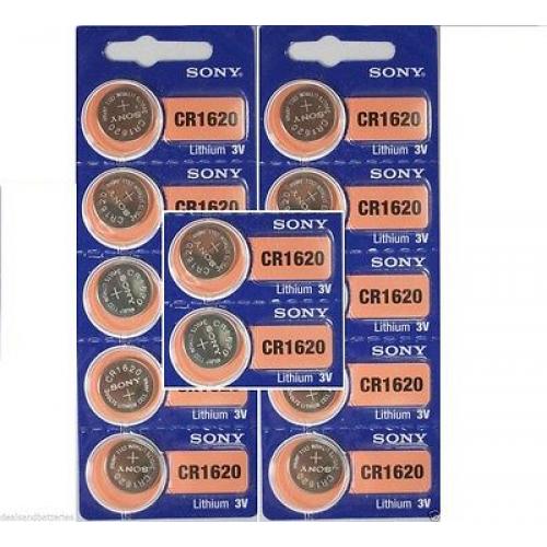 12 SONY CR1620 CR 1620 3V Coin Lithium Batteries