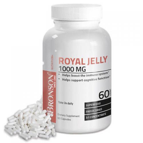 Bronson Royal Jelly 1000 mg, 60 Capsules