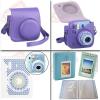 Deluxe Stylish Fun Accessory Kit for Fujifilm Instax Mini 9 Camera Smokey White