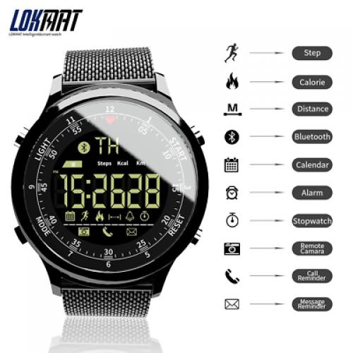 LOKMAT Bluetooth Smartwatch Waterproof Sport Men Digital