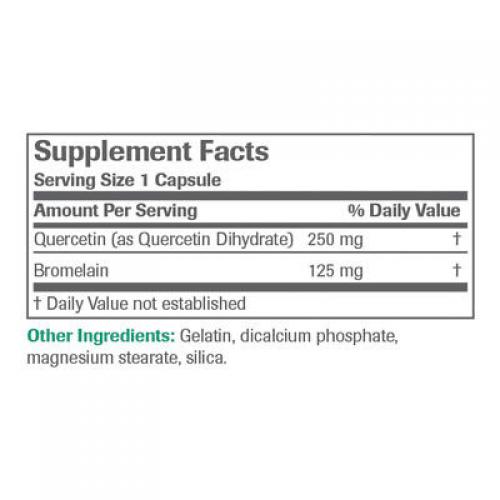 Bronson Quercetin and Bromelain, Antioxidant Immune System Support, 100 Capsules