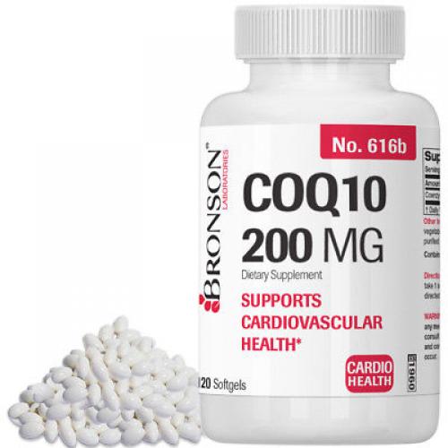 Bronson CoQ10 200 mg, 120 Softgels