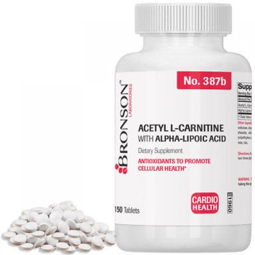 Bronson Acetyl L-carnitine 500 Mg with ALA 200 Mg 150 Tabs