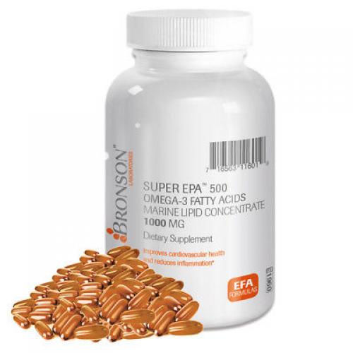 Bronson Super EPA 500 Omega 3 Fatty Acids, 100 Softgels