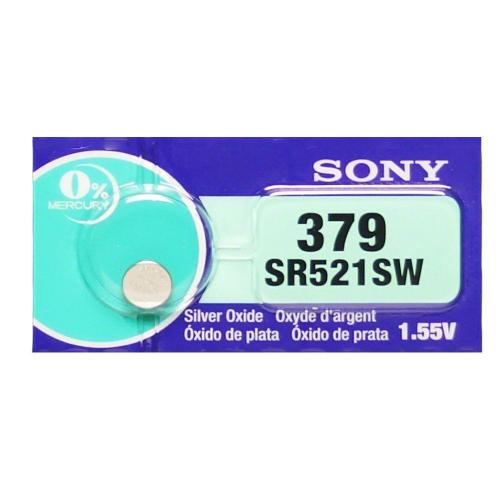 Sony SR521SW 379 Silver Oxide button Battery x5 pcs Japan made FREE shipping