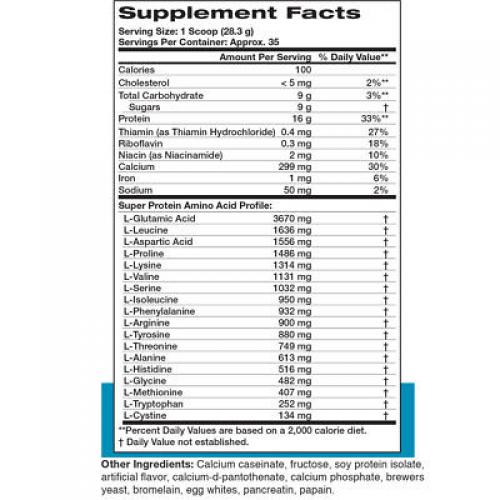 Bronson Super Protein Formula - Vanilla, 2.2 lbs (1 kg)