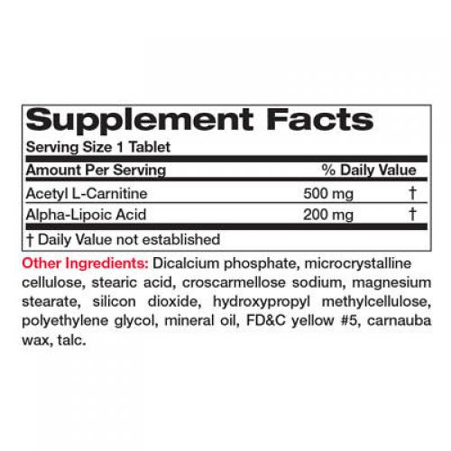 Bronson Acetyl L-carnitine 500 Mg with ALA 200 Mg 150 Tabs