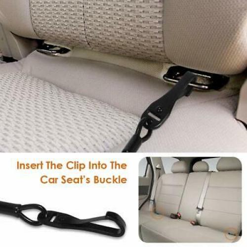 SlowTon Dog Seat Belt Chew Proof Doggie Car Seatbelt Steel Cable Safety Belt ...