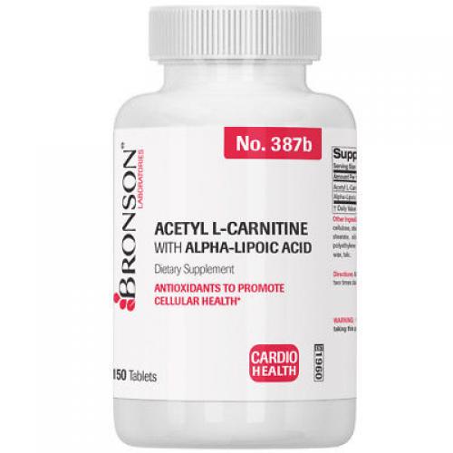 Bronson Acetyl L-carnitine 500 Mg with ALA 200 Mg 150 Tabs