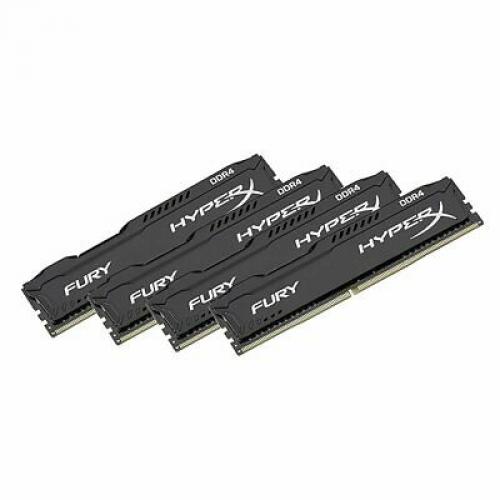 Kingston HyperX FURY Bk 16GB Kit (4x4GB) 2400MHz DDR4 Non-ECC CL15 DIMM