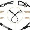 SlowTon Dog Seat Belt Chew Proof Doggie Car Seatbelt Steel Cable Safety Belt ...