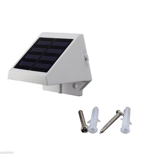 4 LED Solar Powered Stairs Fence Garden Security Lamp Outdoor Waterproof Light