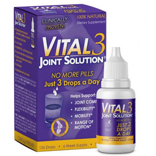 Vital 3 Joint Solution Clinically Proven Joint Supplement 3 Bottle Kit