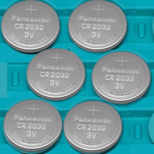 6 NEW PANASONIC CR2032 ECR 2032 3v Lithium Batteries Exp.2026 CR 2032