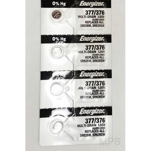 4 NEW ENERGIZER 377 376 SR626SW SR626W watch battery