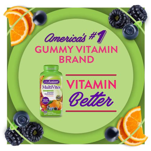 vitaFusion MultiVites 260 Gummies Gluten & Dairy Free Natural Flavors #1 EXP