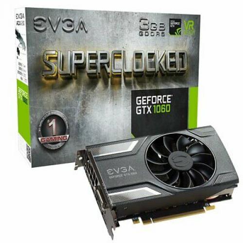 EVGA GeForce GTX 1060 3GB SC GAMING, ACX 2.0 (Single Fan), 3GB GDDR5, DX12 OSD