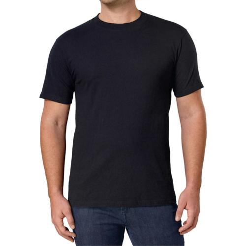 Kirkland Crew Neck T Mens Tee Undershirts Shirts Cotton Tagless Black M Medium