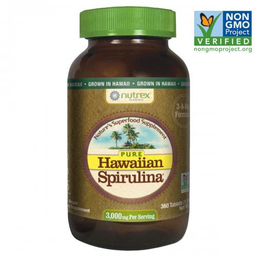 Pure Hawaiian Spirulina 3000 mg., 360 Tablets