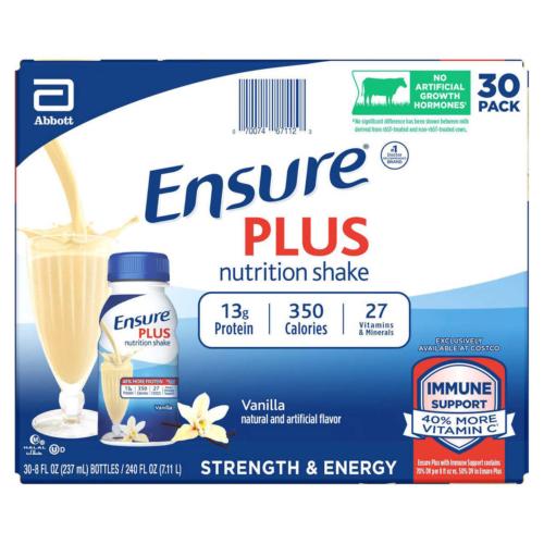 30 Ensure Original Nutrition Shake 8 Fl Oz Pack Vanilla Bottles