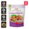 2 Pack Natures Garden Omega-3 Deluxe Mix 26 Oz Kosher Antioxidant No-Gluten EXP