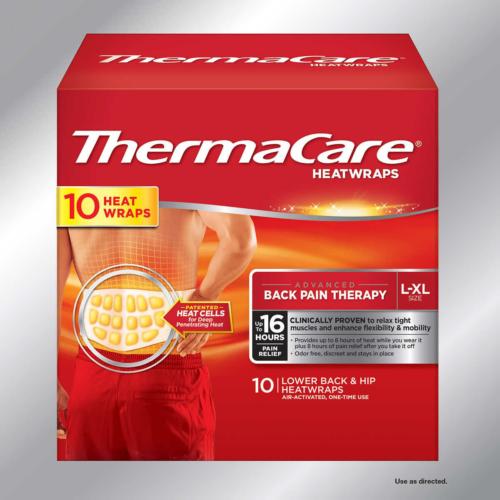 ThermaCare L/XL, 10 Heat Wraps Lower Back